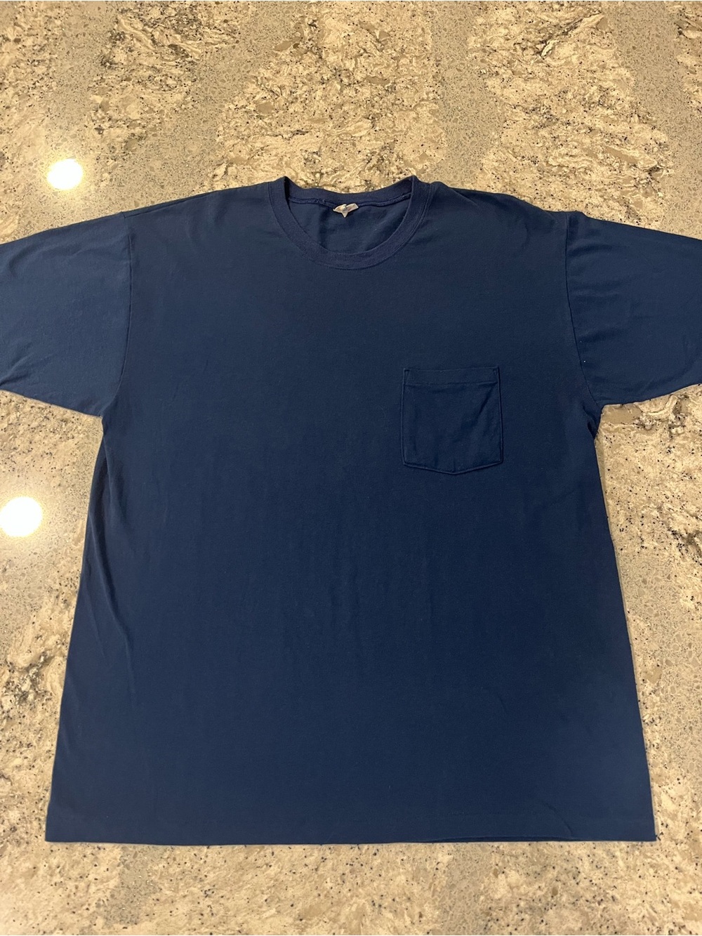 Men's Vintage 80s 90s Blank Pocket Tee